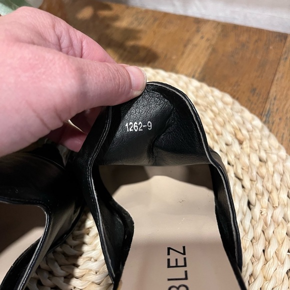 🖤 Noblez Black Patent Slide Heels – Size 39 - Picture 8 of 11